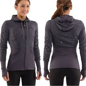 Lululemon Dance Studio Jacket Size 8 Coal / Charcoal Gray